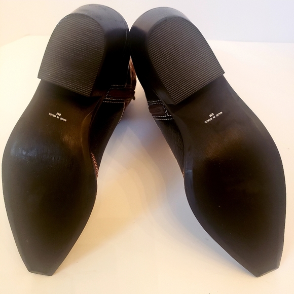 Brown and black cowboy boots 👢 - Picture 3 of 6